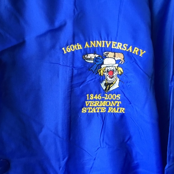 MENS "CARDINAL" WINDBREAKER, NYLON w LINING SIZE XL 160th RUTLAND VT STATE FAIR - Picture 2 of 4